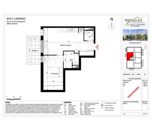 t2 à la vente -   56800  PLOERMEL, surface 44 m2 vente t2 - UBI459501989